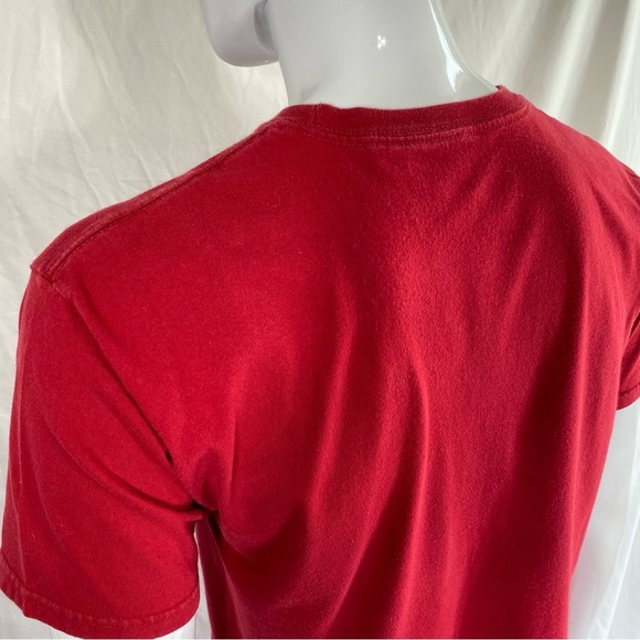 DC Shoes Men’s Cotton Dark Red Short Sleeve Tee - Picture 5 of 5